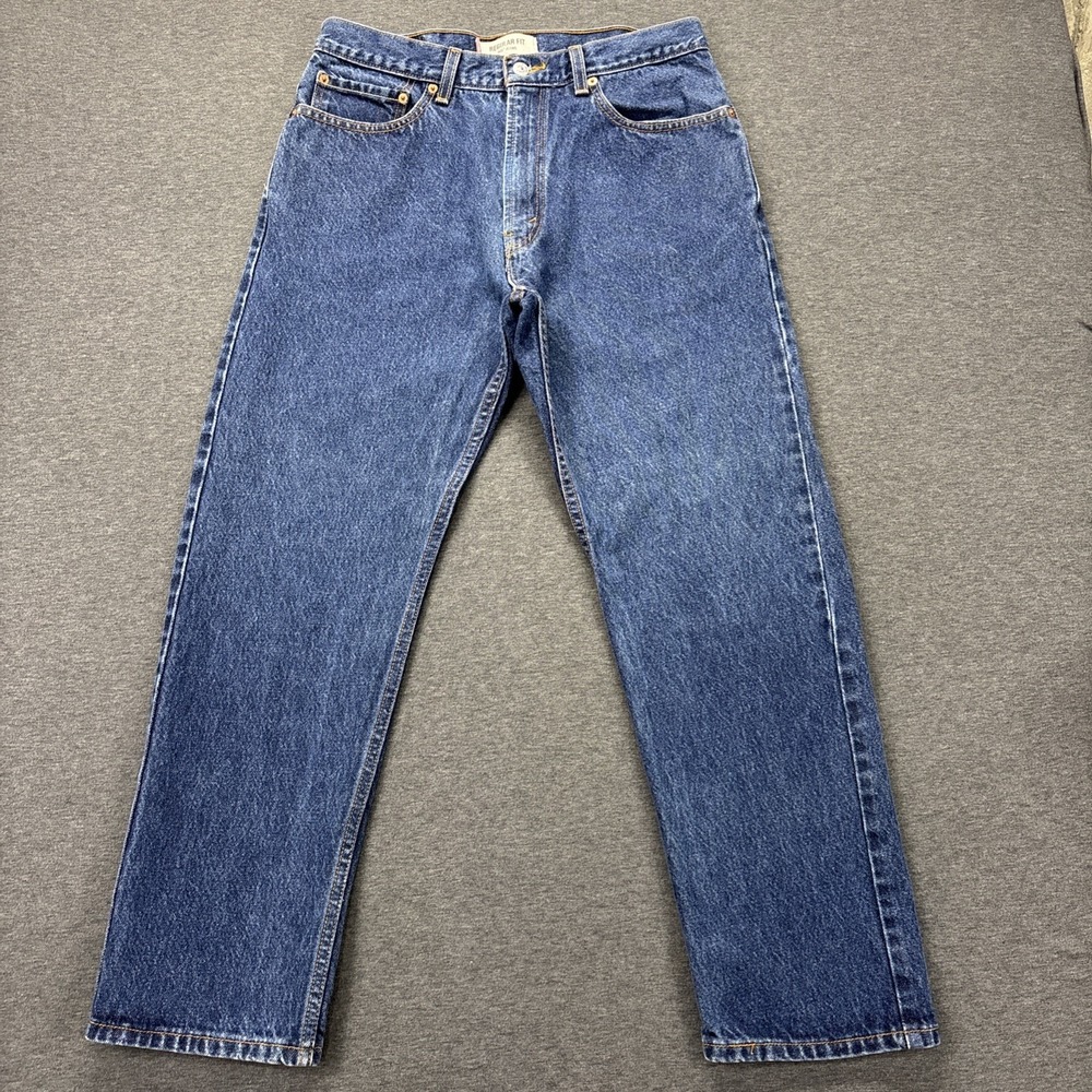 Vintage Levi's 505 Jeans Mens 32x29 TAG-34x30 Blue Denim Y2K Cowboy Biker Work